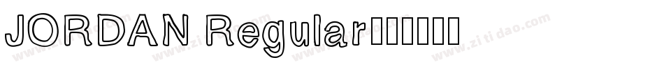 JORDAN Regular字体转换